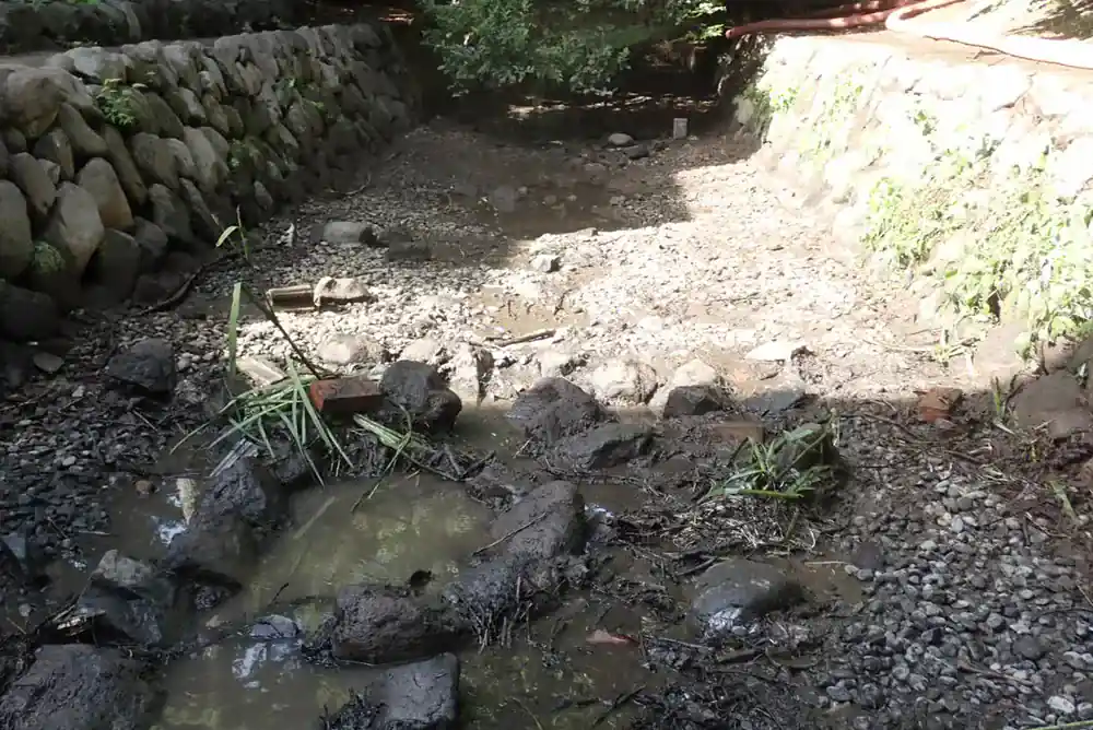 河川清掃の作業後