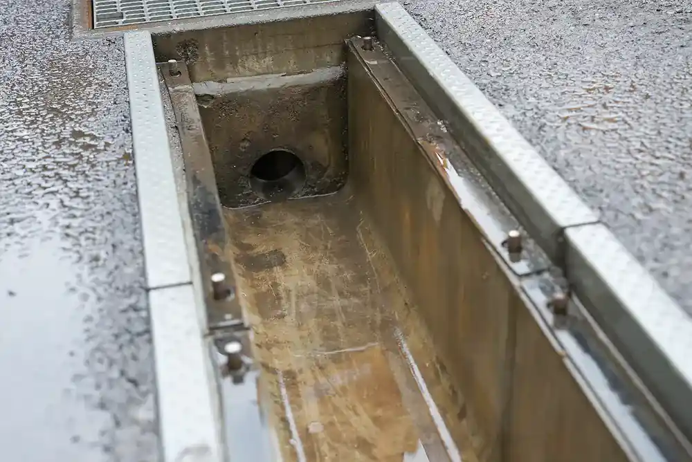 側溝清掃の作業後