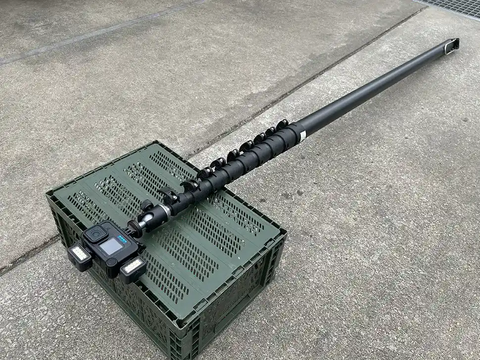 高所点検用カメラ機材