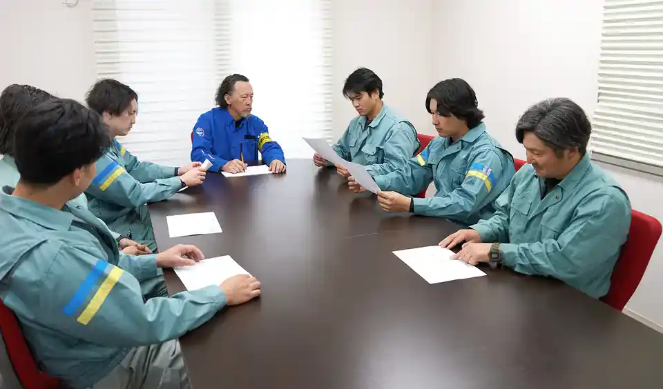 社内OJT・安全研修の様子